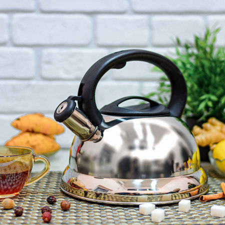 Чайник нержавеющий со свистком A-Plus - 1334 - 3 л ✅ базовая цена $12.68 ✔ Опт ✔ Скидки ✔ Заходите! - Интернет-магазин ✅ Фортуна-опт ✅