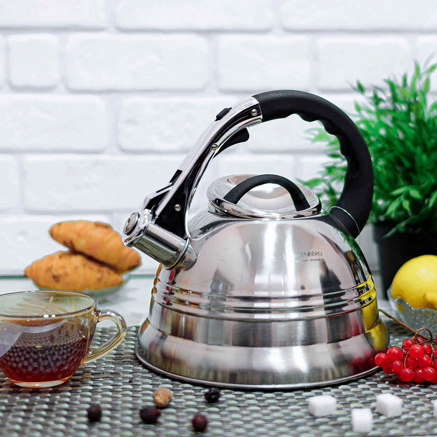 Чайник из нержавеющей стали со свистком Edenberg ЕВ - 1957 ✅ картинка - Интернет-магазин ✅ Fortuna-opt.com.ua. ✅ Чайник из нержавеющей стали со свистком Edenberg ЕВ - 1957 ✅ базовая цена $15.53 ✔ Опт ✔ Скидки ✔ Заходите! - Интернет-магазин ✅ Фортуна-опт ✅