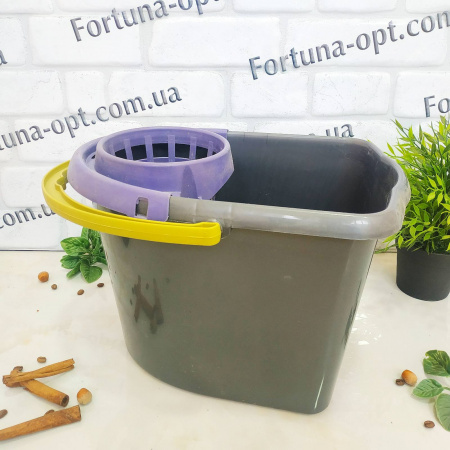 Ведро под швабру с отжимом Элиф 7114 ✅базовая цена 102.17 грн. ✔ Опт ✔ Скидки ✔ Заходите! - Интернет-магазин ✅ Фортуна-опт ✅