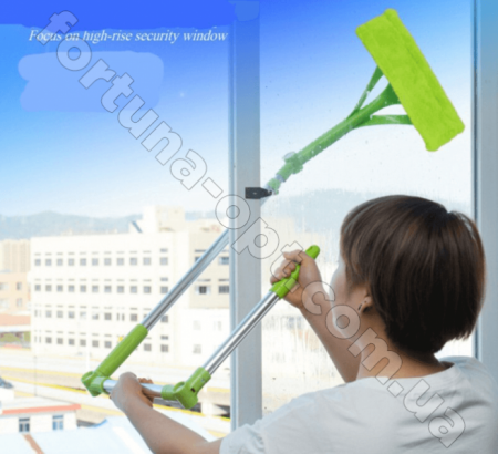 Швабра для окон с телелескопической ручкой TV 000191 ✅ базовая цена $14.88 ✔ Опт ✔ Скидки ✔ Заходите! - Интернет-магазин ✅ Фортуна-опт ✅