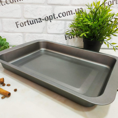 Противень прямоугольный Stenson MH-0049 - 42х29х6 см ✅ базовая цена $1.85 ✔ Опт ✔ Скидки ✔ Заходите! - Интернет-магазин ✅ Фортуна-опт ✅