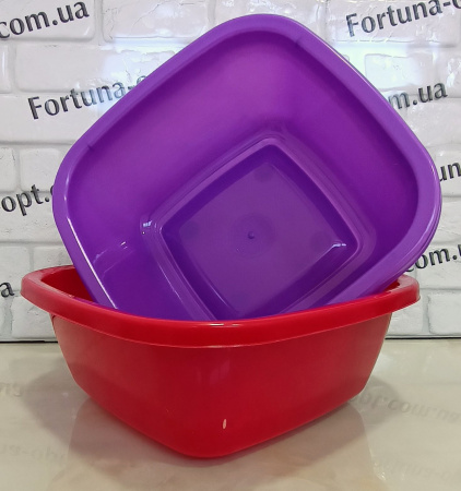 Таз  8,5л квадратный 0851 Юн ✅ картинка - Интернет-магазин ✅ Fortuna-opt.com.ua. ✅ Таз  8,5л квадратный 0851 Юн ✅ базовая цена 70.76 грн. ✔ Опт ✔ Скидки ✔ Заходите! - Интернет-магазин ✅ Фортуна-опт ✅