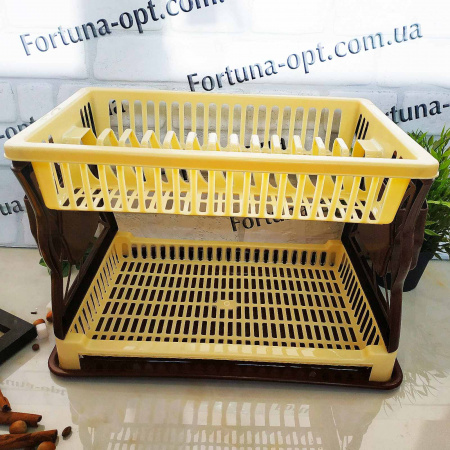 Сушилка для посуды двухярусная R-Plastik 1014 ✅ базовая цена248.13 грн. ✔ Опт ✔ Скидки ✔ Заходите! - Интернет-магазин ✅ Фортуна-опт ✅