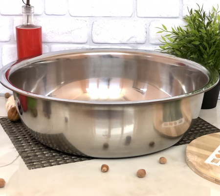 Миска из нержавеющей стали 32см A-Plus - 2079 ✅ картинка - Интернет-магазин ✅ Fortuna-opt.com.ua. ✅ Миска из нержавеющей стали 32см A-Plus - 2079 ✅ базовая цена $2.42 ✔ Опт ✔ Скидки ✔ Заходите! - Интернет-магазин ✅ Фортуна-опт ✅