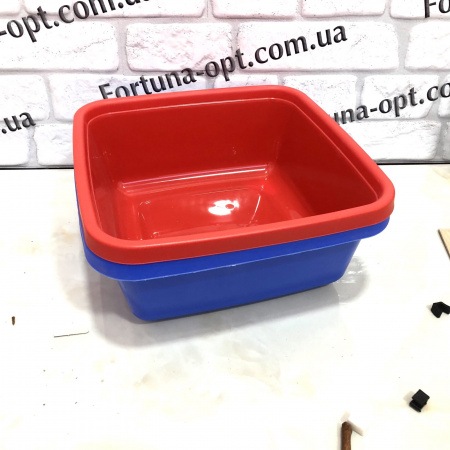 Таз  9л квадратный (Х-2) 0066 ✅ картинка - Интернет-магазин ✅ Fortuna-opt.com.ua. ✅ Таз  9л квадратный (Х-2) 0066 ✅ базовая цена 28.50 грн. ✔ Опт ✔ Скидки ✔ Заходите! - Интернет-магазин ✅ Фортуна-опт ✅