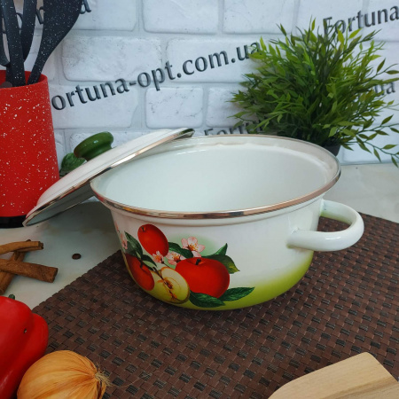 Кастрюля эмалированная коническая 3 л 1812/3 Ароматный ✅ базовая цена 306.51 грн. ✔ Опт ✔ Скидки ✔ Заходите! - Интернет-магазин ✅ Фортуна-опт ✅