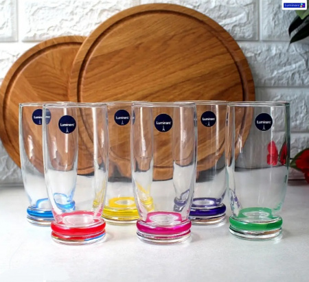 Стаканы Rainbow Cortina 6 шт/наб 330 мл высокие - 3138 ✅ базовая цена 179.84 грн. ✔ Опт ✔ Скидки ✔ Заходите! - Интернет-магазин ✅ Фортуна-опт ✅