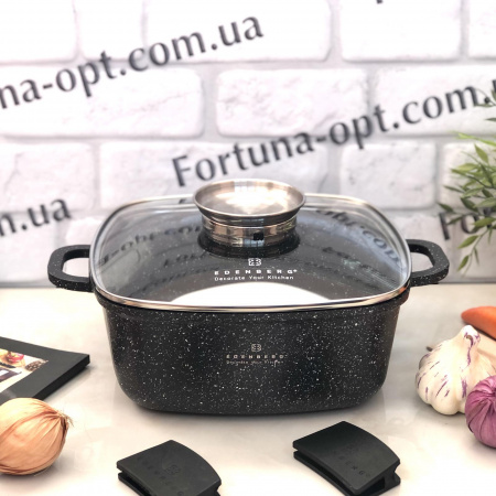 Казан квадратный с крышкой Edenberg EB - 8111 - 2.8 л/20 см ✅ базовая цена $16.69 ✔ Опт ✔ Скидки ✔ Заходите! - Интернет-магазин ✅ Фортуна-опт ✅