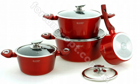 Набор посуды Edenberg EB - 5612 Burgundy Metallic Line ✅ картинка - Интернет-магазин ✅ Fortuna-opt.com.ua. ✅ Набор посуды Edenberg EB - 5612 Burgundy Metallic Line ✅ базовая цена $107.85 ✔ Опт ✔ Скидки ✔ Заходите! - Интернет-магазин ✅ Фортуна-опт ✅