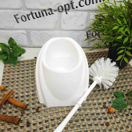 Ерш для туалета Волна белый 2160/1 ✅ картинка - Интернет-магазин ✅ Fortuna-opt.com.ua. ✅ Ерш для туалета Волна белый 2160/1 ✅ базовая цена 49.97 грн. ✔ Опт ✔ Скидки ✔ Заходите! - Интернет-магазин ✅ Фортуна-опт ✅