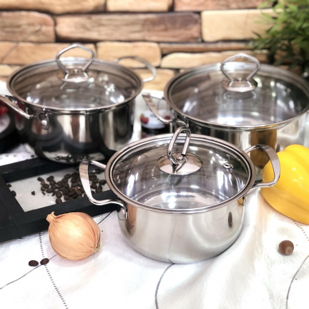 Набор посуды из нержавеющей стали A - Plus - 2066 ➜ Опт и розница ✅ актуальная цена -Интернет магазин ✅ Фортуна ✅