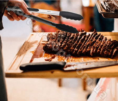 Щипцы кухонные 18 см силиконовые A-Plus - 1829  ✅ базовая цена $1.61 ✔ Опт ✔ Скидки ✔ Заходите! - Интернет-магазин ✅ Фортуна-опт ✅