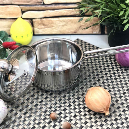 Ковш нержавейка 0,79 л с крышкой 2179 ✅ картинка - Интернет-магазин ✅ Fortuna-opt.com.ua. ✅ Ковш нержавейка 0,79 л с крышкой 2179 ✅ базовая цена $6.81 ✔ Опт ✔ Скидки ✔ Заходите! - Интернет-магазин ✅ Фортуна-опт ✅