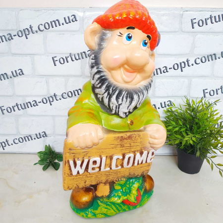 Гном Велком керамический 9687 ✅ базовая цена 413.69 грн. ✔ Опт ✔ Скидки ✔ Заходите! - Интернет-магазин ✅ Фортуна-опт ✅