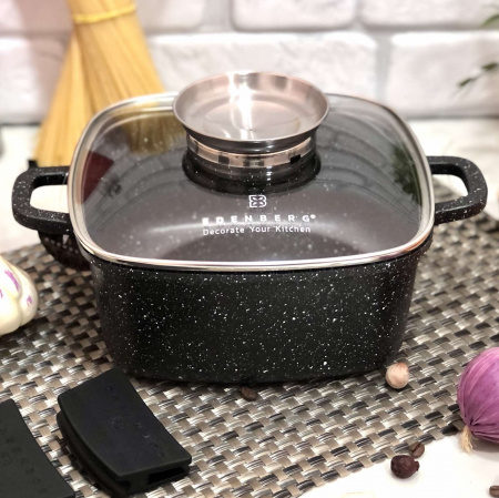 Кастрюля-жаровня с крышкой Edenberg EB - 8115 - 6,5 л - 28 см ✅ базовая цена $28.87 ✔ Опт ✔ Скидки ✔ Заходите! - Интернет-магазин ✅ Фортуна-опт ✅