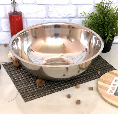 Миска из нержавеющей стали A-Plus - 0879 (30 см) ✅ базовая цена $2.07 ✔ Опт ✔ Скидки ✔ Заходите! - Интернет-магазин ✅ Фортуна-опт ✅