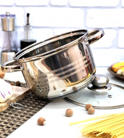 Кастрюля нержавеющая A-Plus - 2164 - 1,4 л ✅ базовая цена $6.86 ✔ Опт ✔ Скидки ✔ Заходите! - Интернет-магазин ✅ Фортуна-опт ✅