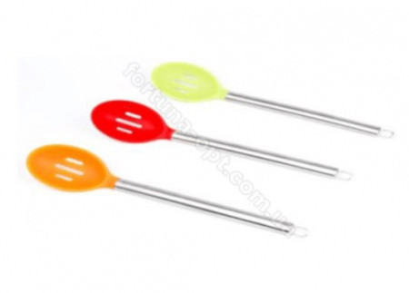 Ложка силиконовая кухонная с дыркой Frico FRU - 490 ✅ базовая цена $1.02 ✔ Опт ✔ Скидки ✔ Заходите! - Интернет-магазин ✅ Фортуна-опт ✅