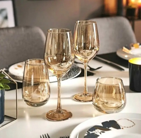 Набор бокалов для шампанского с золотом Luminarc Золотой мёд 160 мл 4 шт- 9307 ✅ базовая цена 305.80 грн. ✔ Опт ✔ Скидки ✔ Заходите! - Интернет-магазин ✅ Фортуна-опт ✅