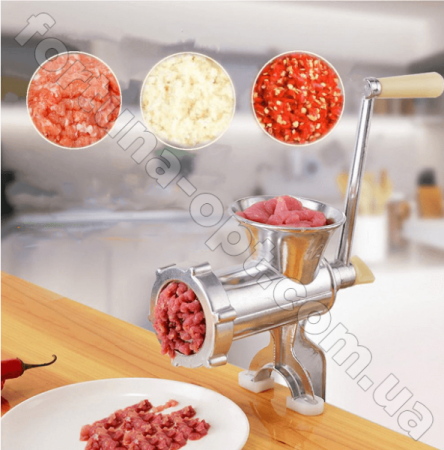 Мясорубка ручная механическая 0010 алюминиевая ✅ базовая цена $7.81 ✔ Опт ✔ Скидки ✔ Заходите! - Интернет-магазин ✅ Фортуна-опт ✅
