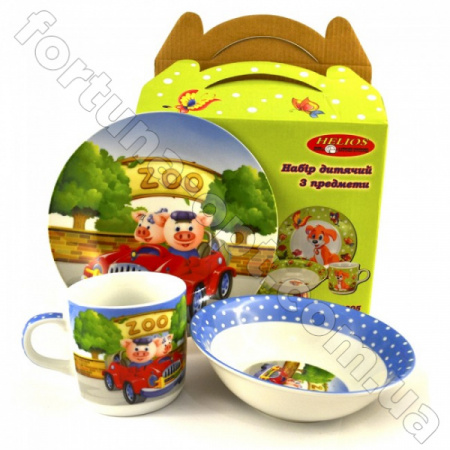 Детский керамический набор 3 пр - 4305 ✅ базовая цена 118.55 грн. ✔ Опт ✔ Скидки ✔ Заходите! - Интернет-магазин ✅ Фортуна-опт ✅