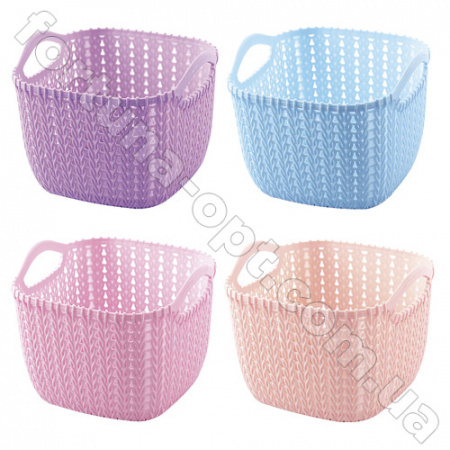 Корзинка плетенка с ручками 14*10 см - Stenson - 85522 ✅ базовая цена $0.56 ✔ Опт ✔ Скидки ✔ Заходите! - Интернет-магазин ✅ Фортуна-опт ✅