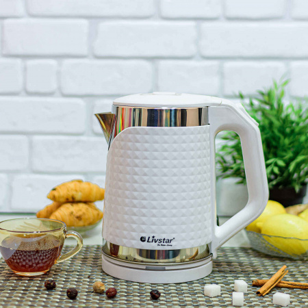 Чайник электрический н/ж 1,8л Livstar - 1118 ✅ базовая цена $10.44 ✔ Опт ✔ Скидки ✔ Заходите! - Интернет-магазин ✅ Фортуна-опт ✅