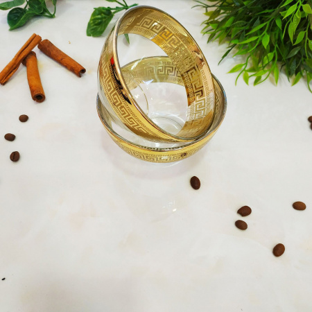 Салатник золотой "Барокко" 11 см (2 шт/наб) 163-1322 ✅ базовая цена 159.08 грн. ✔ Опт ✔ Скидки ✔ Заходите! - Интернет-магазин ✅ Фортуна-опт ✅