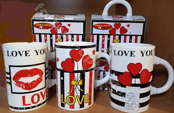 Кружка керамическая в упаковке 320 мл Love - 2752 ✅ базовая цена 51.60 грн. ✔ Опт ✔ Акции ✔ Заходите! - Интернет-магазин Fortuna-opt.com.ua.