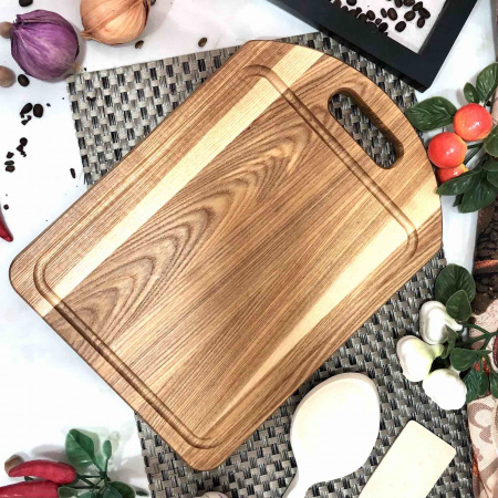 Доска разделочная Ясень 25*35 см с вырезом 2535ксв ✅ картинка - Интернет-магазин ✅ Fortuna-opt.com.ua. ✅ Доска разделочная Ясень 25*35 см с вырезом 2535ксв ✅ базовая цена 98.75 грн. ✔ Опт ✔ Скидки ✔ Заходите! - Интернет-магазин ✅ Фортуна-опт ✅