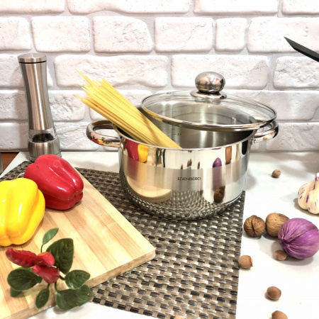 Кастрюля из нержавеющей стали Edenberg EB - 3005 - 3 л ✅ базовая цена $17.62 ✔ Опт ✔ Скидки ✔ Заходите! - Интернет-магазин ✅ Фортуна-опт ✅