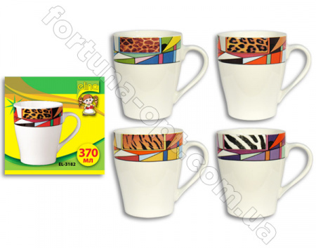 Чашка керамическая Elina EL - 3182 370 мл ✅ базовая цена 39.92 грн. ✔ Опт ✔ Скидки ✔ Заходите! - Интернет-магазин ✅ Фортуна-опт ✅