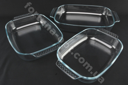 Набор противней из жаропрочного стекла A-Plus - 1093 ✅ базовая цена $17.14 ✔ Опт ✔ Скидки ✔ Заходите! - Интернет-магазин ✅ Фортуна-опт ✅