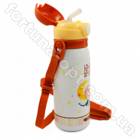 Термос детский-поилка с трубочкой A-Plus - 1624 - 450 мл ➜ фото ➜р озн цена $4.83 -Интернет-магазин ✅ Fortuna-opt.com.ua. ✅