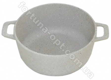 Казан - кастрюля со стеклянной крышкой светло - серый гранит Талко AA 3202 - 2 л ✅ базовая цена 488.39 грн. ✔ Опт ✔ Скидки ✔ Заходите! - Интернет-магазин ✅ Фортуна-опт ✅