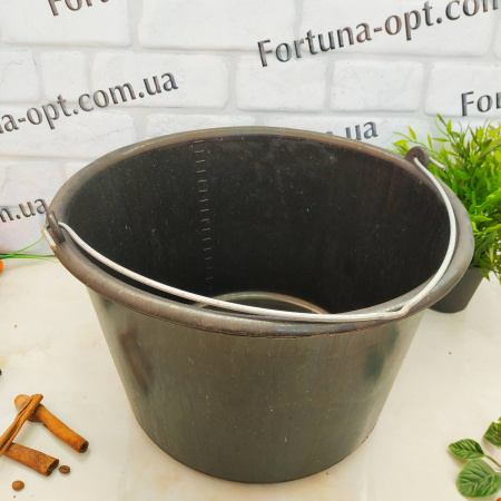 Ведро 16л с металлической ручкой (К) 00327 ✅базовая цена 63.71 грн. ✔ Опт ✔ Скидки ✔ Заходите! - Интернет-магазин ✅ Фортуна-опт ✅