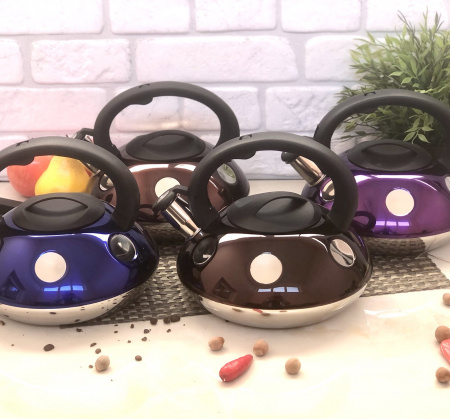 Чайник из нержавеющей стали 2,6 л A-Plus - 1374 ✅ базовая цена $11.32 ✔ Опт ✔ Скидки ✔ Заходите! - Интернет-магазин ✅ Фортуна-опт ✅