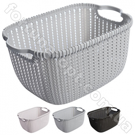 Корзина-плетенка с ручками 27,5*15,5*12,5 см - Stenson - 84493 ✅ базовая цена $1.39 ✔ Опт ✔ Скидки ✔ Заходите! - Интернет-магазин ✅ Фортуна-опт ✅
