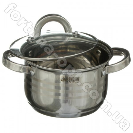 Набор кастрюль Benson BN - 199 ✅ картинка - Интернет-магазин ✅ Fortuna-opt.com.ua. ✅ Набор кастрюль Benson BN - 199➜ Опт и розница ✅ актуальная цена -Интернет магазин ✅ Фортуна ✅