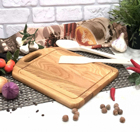 Доска разделочная Ясень домик с вырезом 25*35см 2535дсв ✅ базовая цена 171.50 грн. ✔ Опт ✔ Скидки ✔ Заходите! - Интернет-магазин ✅ Фортуна-опт ✅