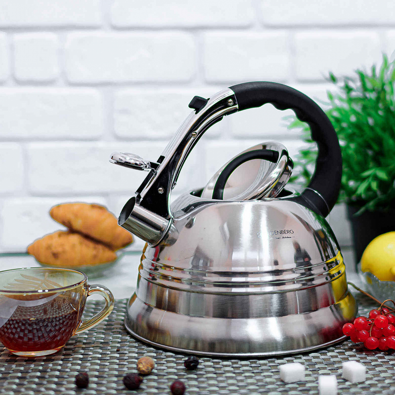 Чайник из нержавеющей стали со свистком Edenberg ЕВ - 1957 ✅ картинка - Интернет-магазин ✅ Fortuna-opt.com.ua. ✅ Чайник из нержавеющей стали со свистком Edenberg ЕВ - 1957 ✅ базовая цена $15.53 ✔ Опт ✔ Скидки ✔ Заходите! - Интернет-магазин ✅ Фортуна-опт ✅