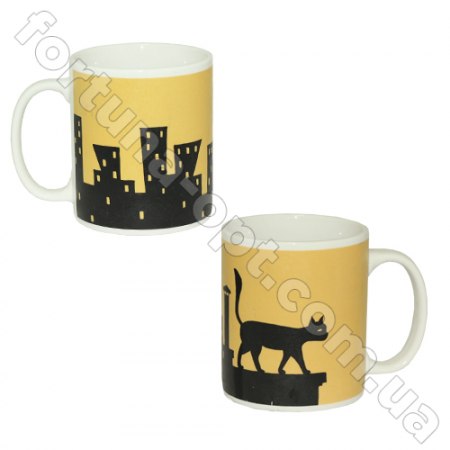 Чашка керамическая 320 мл Ночной город SNT - 040-01-62 ✅ базовая цена 24.50 грн. ✔ Опт ✔ Скидки ✔ Заходите! - Интернет-магазин ✅ Фортуна-опт ✅