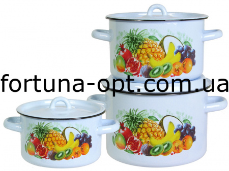 Набор кастрюль 242 Экзотика ✅ базовая цена 0 грн. ✔ Опт ✔ Скидки ✔ Заходите! - Интернет-магазин ✅ Фортуна-опт ✅