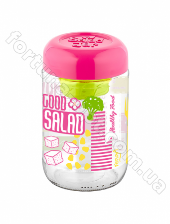 Банка стеклянная Вега для салата 660 мл 131143  ✅ базовая цена 60.74 грн. ✔ Опт ✔ Скидки ✔ Заходите! - Интернет-магазин ✅ Фортуна-опт ✅