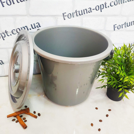 Ведро 11л пищевое с крышкой Эталон 0005 ✅ картинка - Интернет-магазин ✅ Fortuna-opt.com.ua. ✅ Ведро 11л пищевое с крышкой Эталон 0005 ✅базовая цена 104.22 грн. ✔ Опт ✔ Скидки ✔ Заходите! - Интернет-магазин ✅ Фортуна-опт ✅