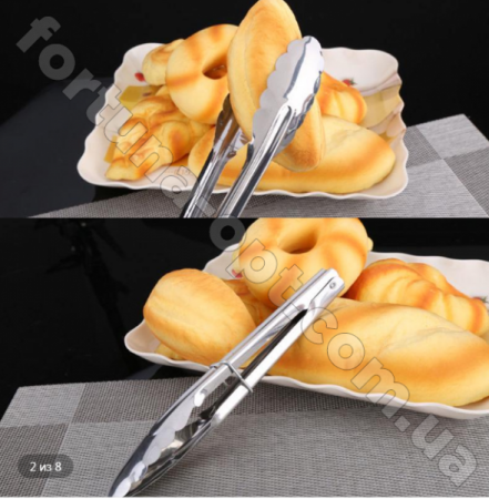 Щипцы сервировочные металлические Empire EM - 304 (ш1 1-420) ✅ базовая цена 34.51 грн. ✔ Опт ✔ Скидки ✔ Заходите! - Интернет-магазин ✅ Фортуна-опт ✅