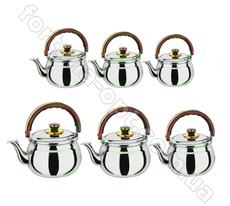 Чайник музыкальный из нержавейки 2 л (18см) A-Plus - 9028 ✅ базовая цена $7.48 ✔ Опт ✔ Скидки ✔ Заходите! - Интернет-магазин ✅ Фортуна-опт ✅