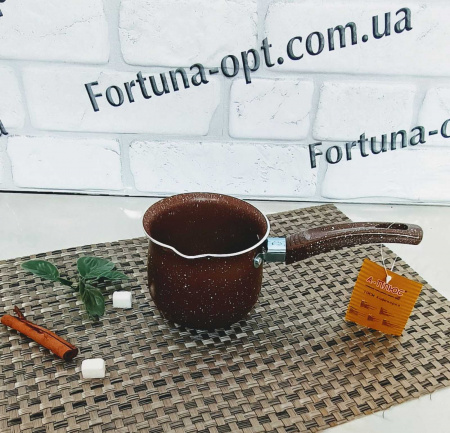 Турка мраморная 10*8,5см A-Plus - 0261 ✅ картинка - Интернет-магазин ✅ Fortuna-opt.com.ua. ✅ Турка мраморная 10*8,5см A-Plus - 0261 ✅ базовая цена $3.79 ✔ Опт ✔ Скидки ✔ Заходите! - Интернет-магазин ✅ Фортуна-опт ✅