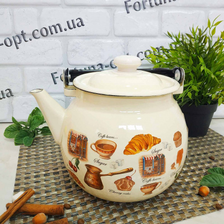 Чайник эмалированный сферический 3,5 л 27130/2 Микс ✅ картинка - Интернет-магазин ✅ Fortuna-opt.com.ua. ✅ Чайник эмалированный сферический 3,5 л 27130/2 Микс ✅ базовая цена 492.79 грн. ✔ Опт ✔ Скидки ✔ Заходите! - Интернет-магазин ✅ Фортуна-опт ✅