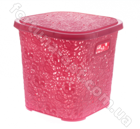 Корзина ажурная с крышкой пластик 15 л 0747 ✅ картинка - Интернет-магазин ✅ Fortuna-opt.com.ua. ✅ Корзина ажурная с крышкой пластик 15 л 0747 ✅ базовая цена 95.90 грн. ✔ Опт ✔ Скидки ✔ Заходите! - Интернет-магазин ✅ Фортуна-опт ✅